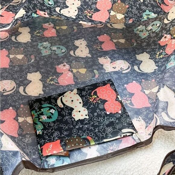 Colorful Cat Print Tote Bag - Picture 5 of 10